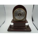 Mantle barometer in wooden case