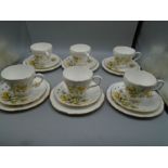 Duchess 'Autumn' 6 cups and saucers and 6 cake plates