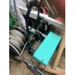 Hose reel , kneeler and sack barrow