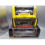 Jaguar boxed model cars by Maisto, Burago and Shell