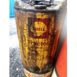 Vintage Shell Tractor Gear Oil Barrel