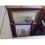 Box of framed pictures and prints