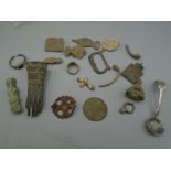 Various metal detectorist finds a seal, rings, badges, mustard spoon and others. These following