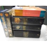 Harry Potter 'first edition' books and some other books plus Harry Potter DVDs