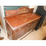 Vintage Oak Sideboard 120 x 43 cm 90 cm tall