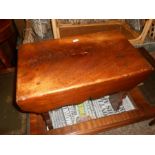 Antique Elm Stool 47 x 27 cm 33 cm tall