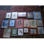 Quantity of prints and watercolours etc