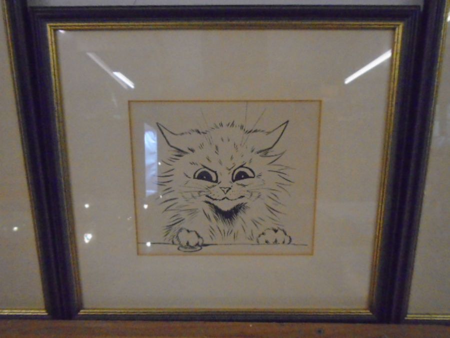 Louis Wain cat prints x 4 - Image 4 of 5