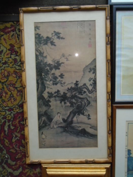 Oriental/ Apache style quantity of framed pictures to include prints, watercolours etc - Image 3 of 6