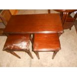 Oblong Coffee Table with 2 pull out tables below