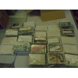 Vintage postcards, large collection of mixed postcards including British Uxon- Yorks and foreign