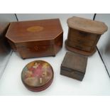wooden boxes with costume jewellery
