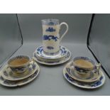 Booths oriental china, 2 trio's, jug, 5 cake plates and 1 side plate/ cake serving plate. There