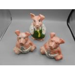 3 Natwest Pig Money Boxes