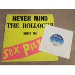 Sex Pistols Never Mind the Bollocks Original UK LP + Submission 45 Mega rare first issue of Never