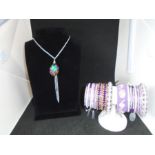 costume jewellery surplus stock from local jewellers, all new and unworn to include bracelets,