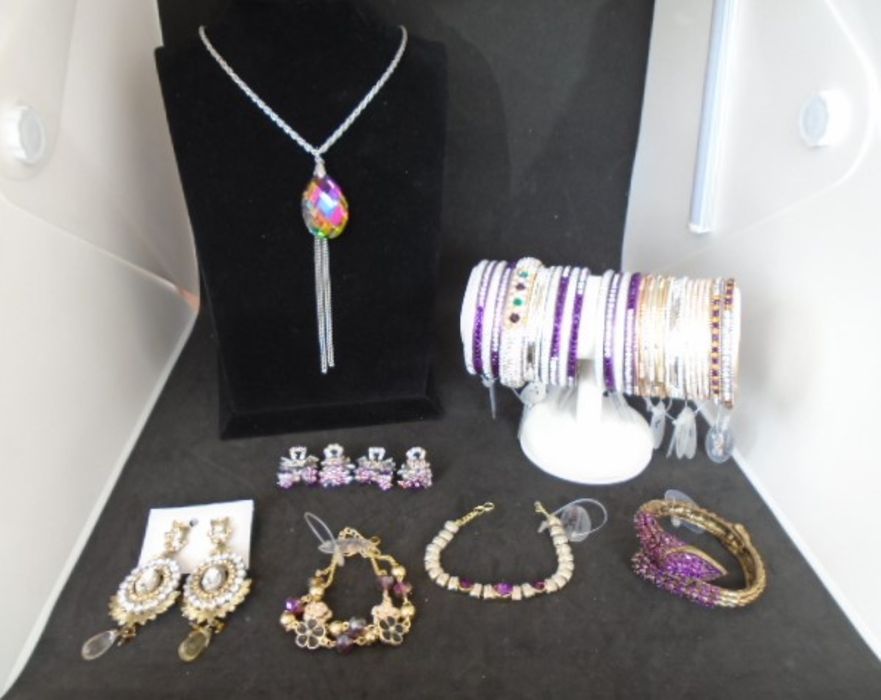 costume jewellery surplus stock from local jewellers, all new and unworn to include bracelets,