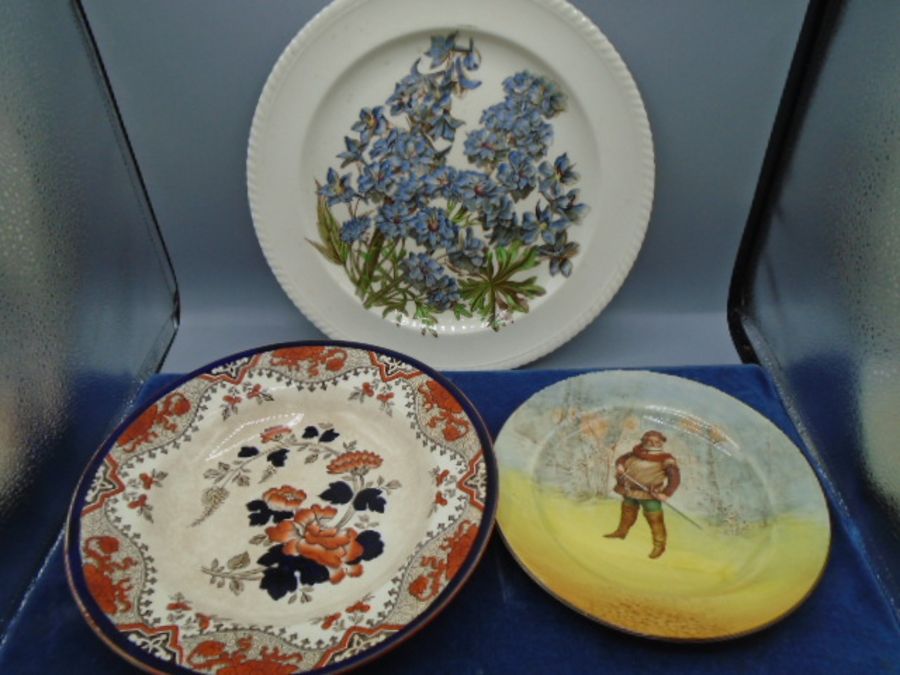 Royal Doulton 'falstaff' plate, early Doulton dish and plate