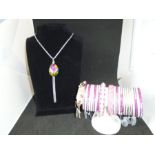 costume jewellery surplus stock from local jewellers, all new and unworn to include bracelets,