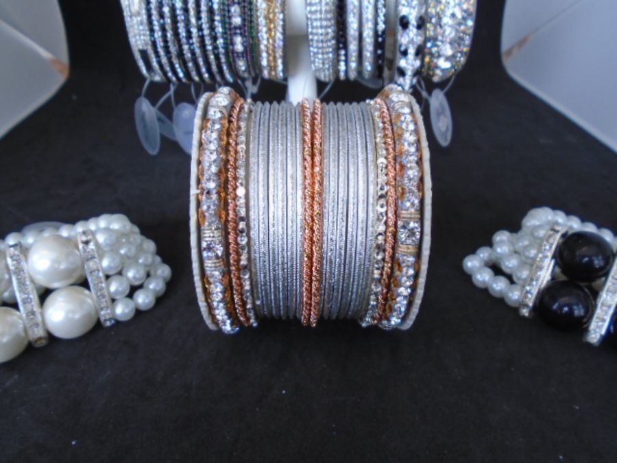 costume jewellery surplus stock from local jewellers, all new and unworn to include bracelets - Image 3 of 5