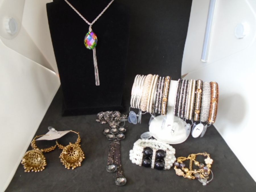 costume jewellery surplus stock from local jewellers, all new and unworn to include bracelets,