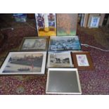 job lot of framed prints
