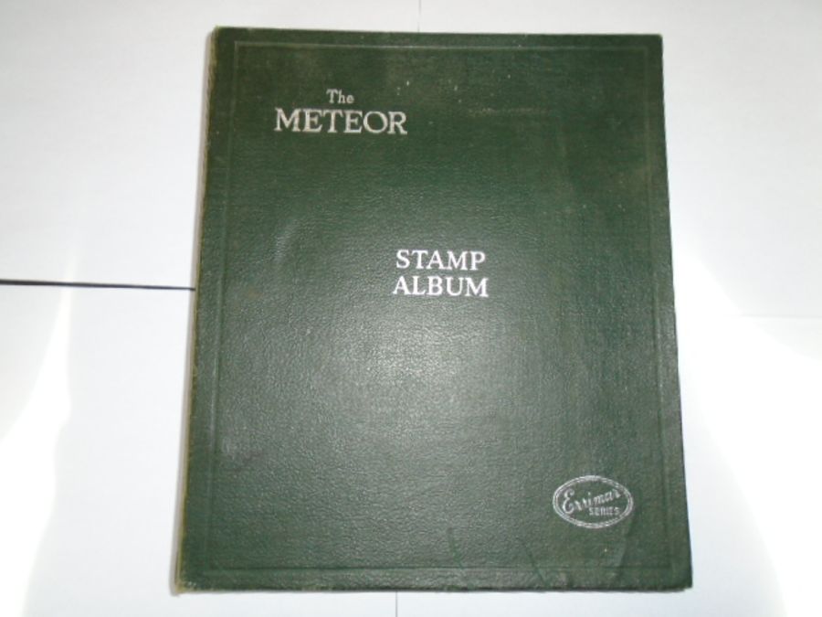 The Meteor Stamp album - contains approx.90 pages of 20th C stamps from around the world (a few 19th