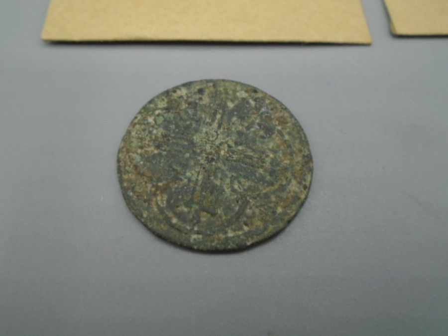 4x French jetton 15thc -mours head, Charles v11of France 1422, 1/2 ECV. These following lots are - Image 3 of 9