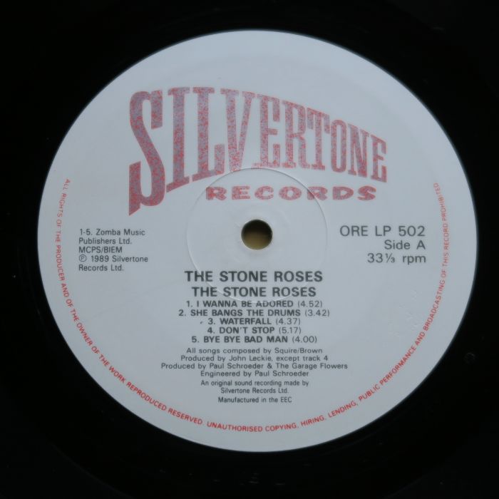 The Stone Roses Self Titled Debut LP Silvetone Vinyl - Image 8 of 9