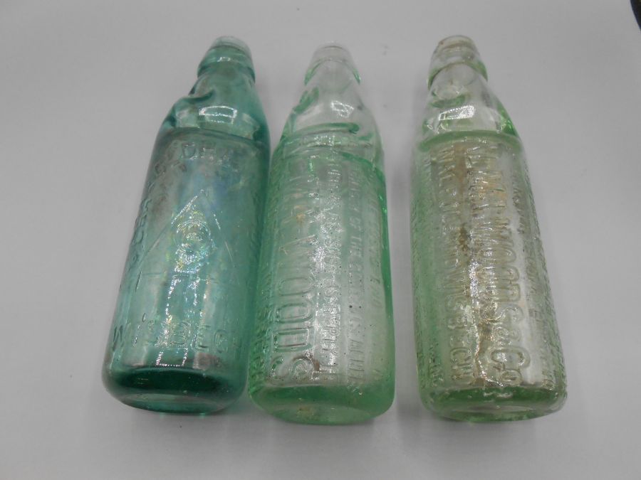 2 Alma Woods Walpole and Wisbech Codd bottles ( one chipped at neck ) and Chas Oldham Wisbech Codd - Image 6 of 6