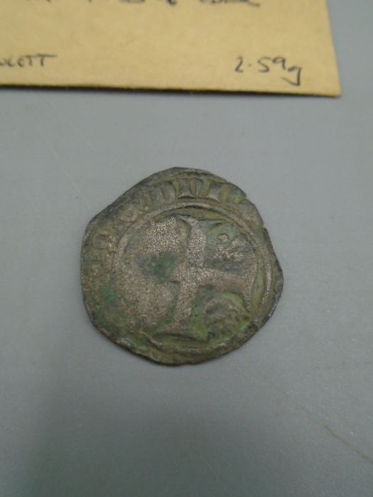 4x French jetton 15thc -mours head, Charles v11of France 1422, 1/2 ECV. These following lots are - Image 7 of 9