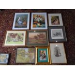 quantity of framed prints