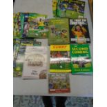 Norwich city books, programmes (90's-00's), guides and newspaper collection