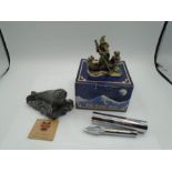 Mercedes Benz Taste compact travel corkscrew, Myth and Magic Wizard of the Lake boxed figurine