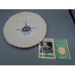 Women's Institute Canada commemorative plate plus WI centenary medal 1897-1997