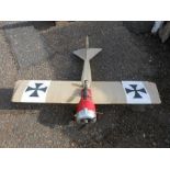 Large radio controlled aircraft (no controller included) LENGH APPROX 120cm WINGSPAN APPROX 150cm