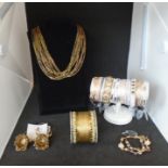 costume jewellery surplus stock from local jewellers, all new and unworn to include bracelets,