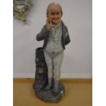 Antique terracotta 'Mr Pickwick' figure approx 70cm tall