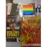 Rolling Stones books, music memorabillia books and 60s film review mags