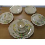 Royal Doulton 'Minden' part dinner service comprising 6 dinner plates, 6 dessert plates, 6 side