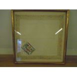Royal Artillery framed handkerchief