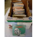 Record collection of 45s