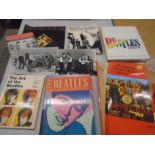 Beatles memorabilia, 2 photo's and a collection of books
