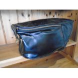 vintage leather bike panier bag