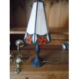 Tiffany style lamp and 2 wall lights