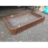 Brown ceramic sink W75cm