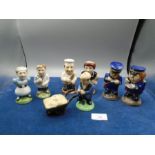 HP CC Novelty salt and pepper cruet sets x4