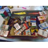 Rubix cubes, top trumps, box of games and toys