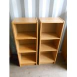 Lot of 2 small and 5 large bookcases . Large H106Ccm W80cm D28cm. Small H106cm W40cm D28cm