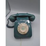 Retro green telephone